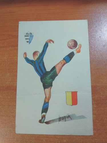 Cartolina calcio atalanta e - calcio,