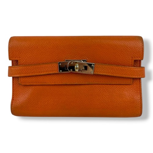 Portafoglio hermès arancione - hermès,