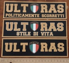 3 Adesivi Ultras Italia