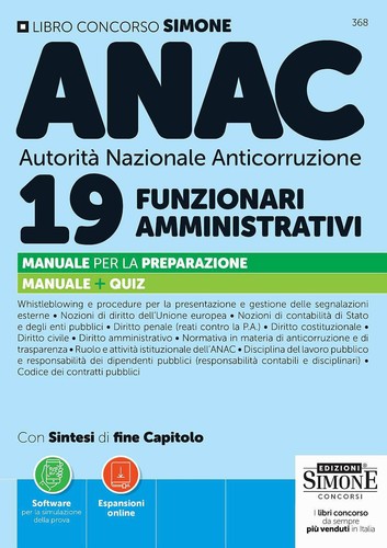 Libri concorso anac autorita - libri,