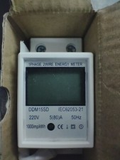 Contatore Energia Elettrica a 1 Fase, Misuratore Consumo Elettrico LCD, Digitale