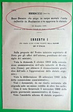 MASLIANICO-REGIO DECRETO ERIGE