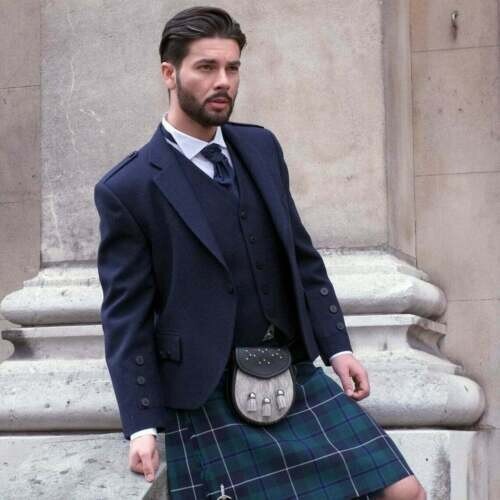 Giacca kilt highland - highland, navy