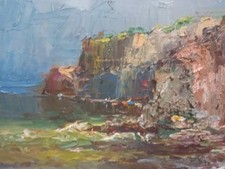 VINCENZO LARICCHIA QUADRO DIPINTO COSTIERA