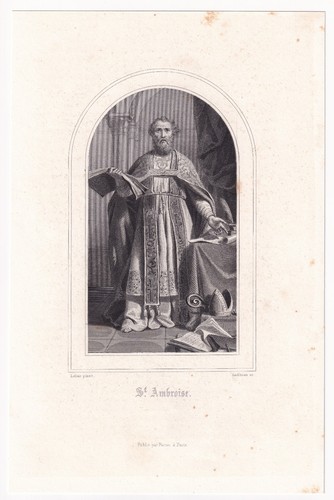 Portrait saint ambroise - saint, de