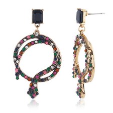  1 paio di orecchino zircone creativo semplice orecchino di moda a goccia