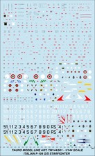 TAURO MODEL TM144/501 AERITALIA/LOCKHEED F-104 G/S ITALIAN SERVICE SCALA 1:144