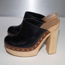 Zara zoccoli legno - zara, tacco