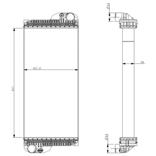 Radiatore motore nrf 530004 - nrf,