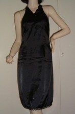 ABITO TUBINO DONNA SATIN NERO