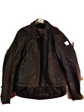 Giacca moto Donna in pelle Dainese con protezioni removibili + fascia para reni 