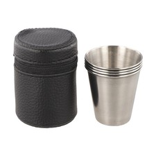 4pz set tazza acciaio inox - 4pz/set,