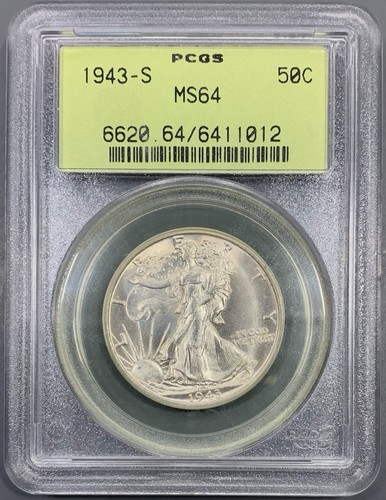 1943 pcgs ms64 walking - ms64,