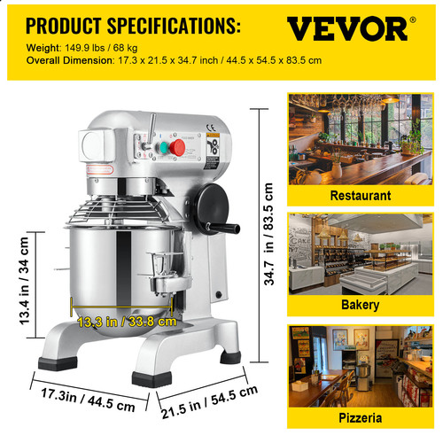 Vevor impastatrice planetaria - impastatrice,