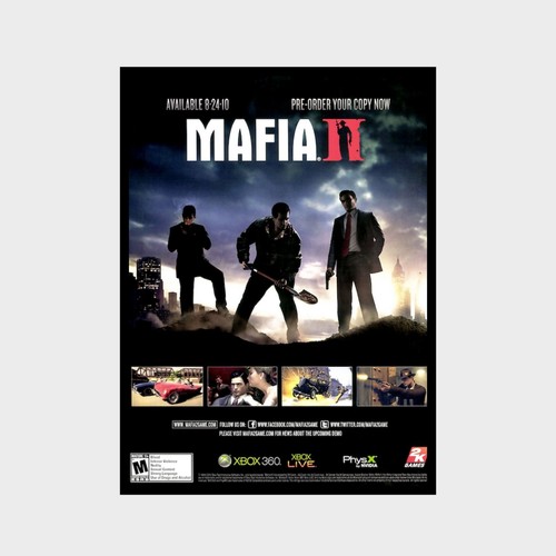 Poster mafia ps3 xbox - ii,