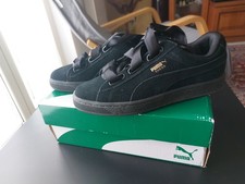 Sneakers Puma Suede tg 38 nere + lacci ricambio e imballo originale