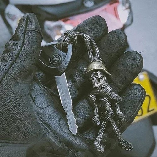 Portachiavi moto teschio - portachiavi,