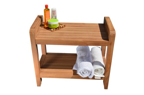 Sgabello legno teak - legno, a
