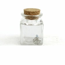 27203 Bomboniere 36pezzi Barattolo in Vetro Quadrato Conchiglia Capasanta Cammin