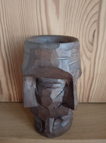 Vaso legno intagliato 4 - vaso,