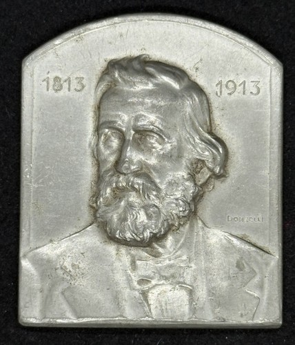 Giuseppe verdi placchetta 1913 - giuseppe,