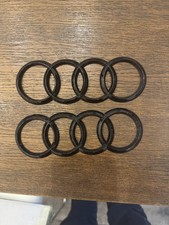 STEMMA EMBLEMA ANELLI ANTERIORE E POSTERIORE AUDI TT 8S MK3 NERO LUCIDO