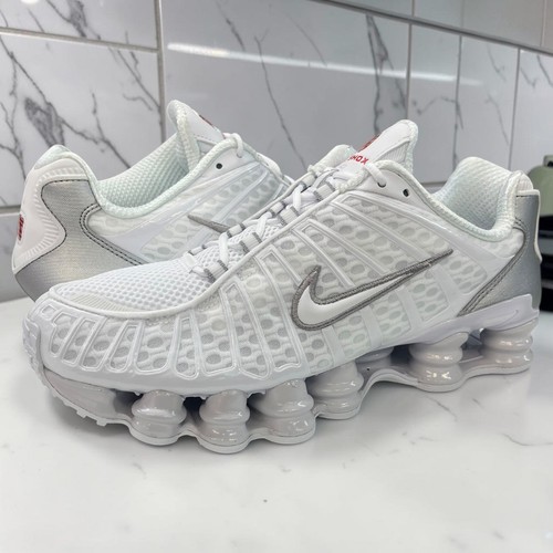 Nike shox bianco argento - nike,