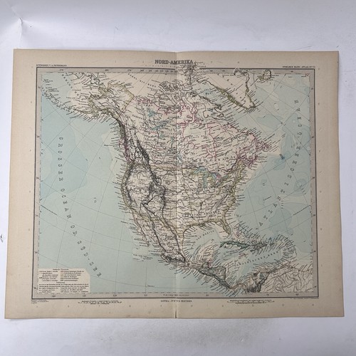 Mappa nord america usa canada - nord,