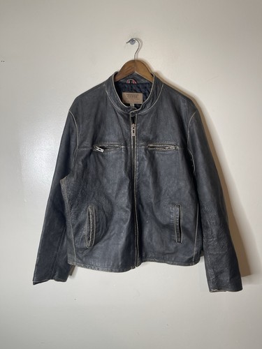 Giacca moto pelle guess - giacca,