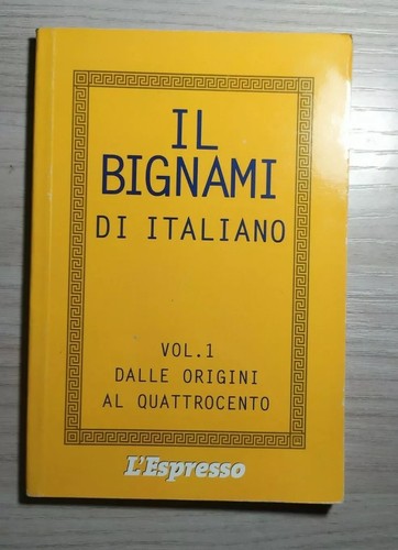 Bignami italiano vol 1 - italiano,, vol.1
