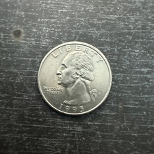 Quarto di dollaro USA 1995 - D Moneta d'argento con menta Washington...