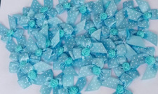 LOTTO 35 FIOCCHI RASO AZZURRO