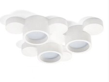 Lampada a Soffitto Chio 3 Luci 30 W in Gesso Bianco T263 SFORZIN ILLUMINAZIONE