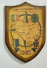 I155284 CREST in legno - Brigata Multinazionale Nord - IV° Stage Sarajevo 2000
