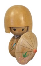 Vtg Kokeshi Handmade & Painted