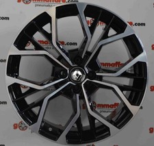 4 cerchi lega nuovi captur megane note r15 nero lucido diamantato lt000067