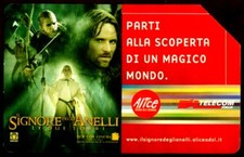 G 1647 149 C&C 3724 SCHEDA TELEFONICA USATA IL SIGNORE DEGLI ANELLI