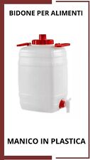 Bidone per Alimenti in Polietilene  Tanica per Acqua, Olio, Vino con Rubinetto