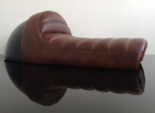 Cafe-Racer Mini SEDILE GOBBA Seat Selle Banc Banco, marrone