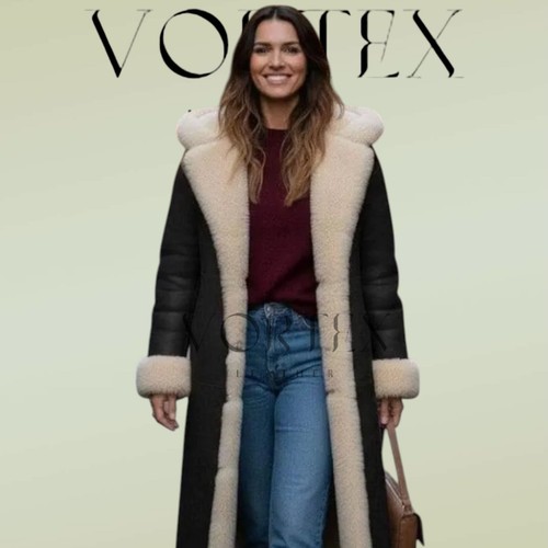 Cappotto donna lungo nero vera