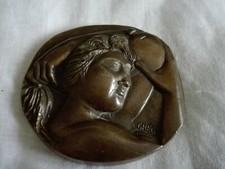 EMILIO GRECO PLACCA IN BRONZO