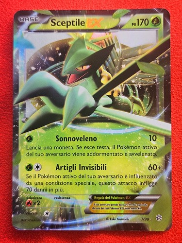 Carta pokemon sceptile - pokemon, ex