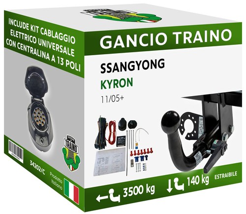 Gancio orizzontale estraibile - gancio,