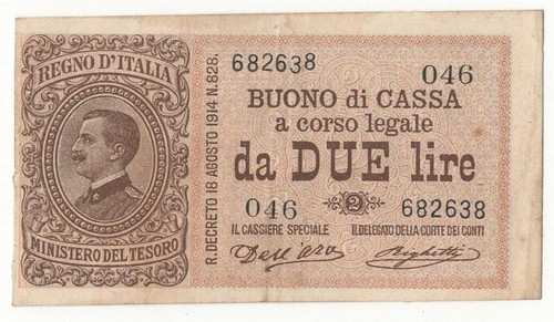 Lire buono cassa - 2, di