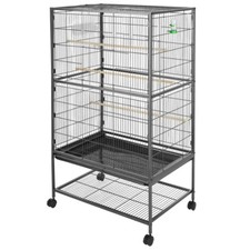 Gabbia per uccelli XXL grigia voliera per uccelli gabbia voliera per uccelli gabbia per allevamento voliera gabbia per animali 