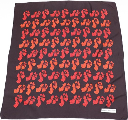 Sciarpa seta vintage foglie - sciarpa,