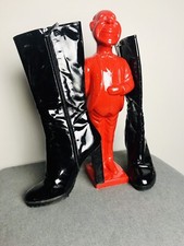 Stivali Neri Vernice