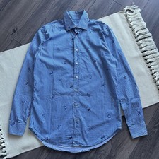 ETRO Blue Checkered Sea World
