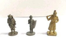 Lotto 3 Soldatini In Metallo Kinder anni 70-80 Differenti Serie