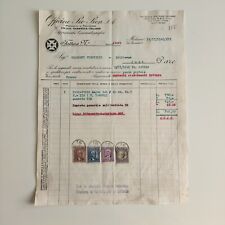 1940 Officine Pio Pion Apparecchi Cinematografici Milano Fattura C01512